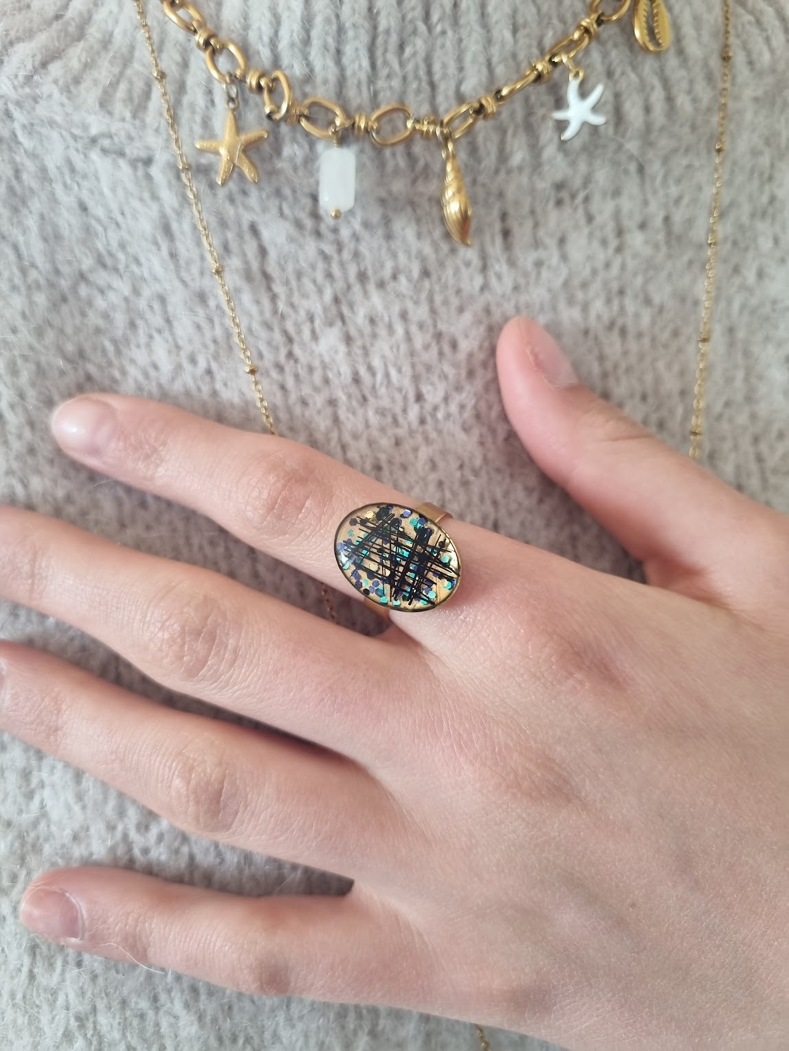 Bague en crin de cheval - Elia