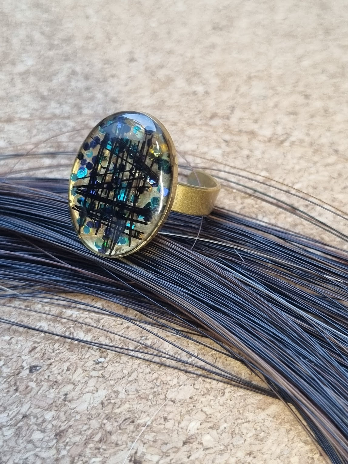 Bague en crin de cheval - Elia