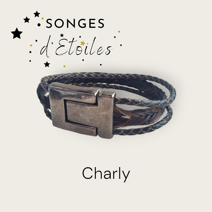crin de cheval homme bracelet