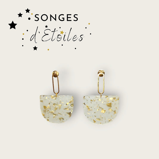 boucles d'oreilles en acétate