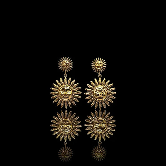boucles d'oreilles soleil