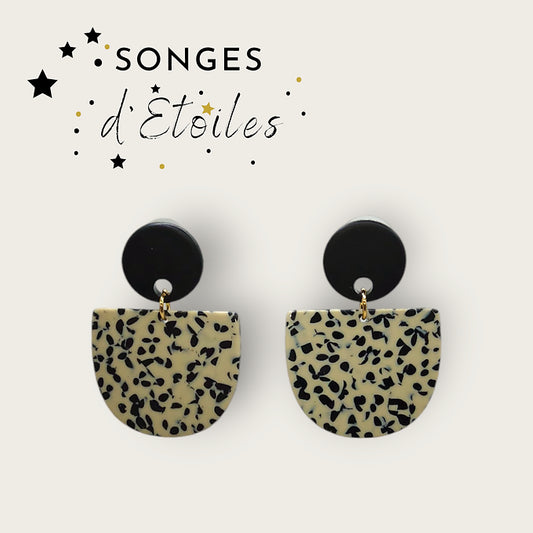 boucles d'oreilles acétate