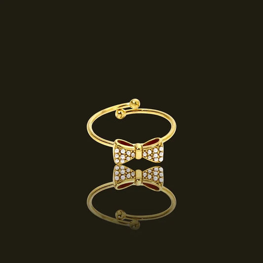 BAGUE AJUSTABLE NOEUD STRASS