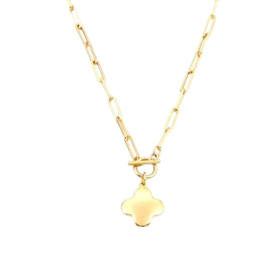 COLLIER TOGGLE TREFLE