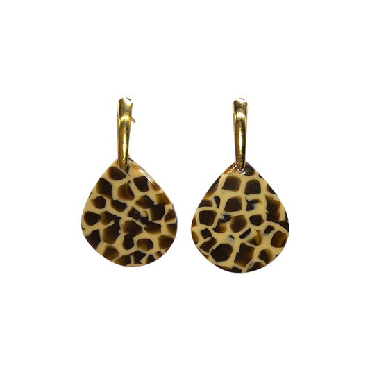 BOUCLES D OREILLES LEOPARD