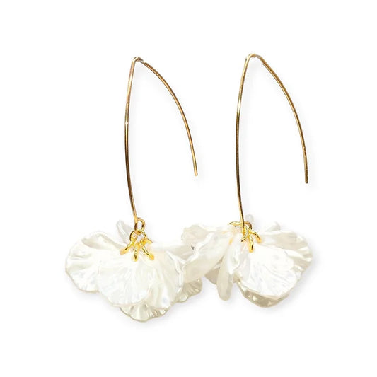 boucles doreilles pétales